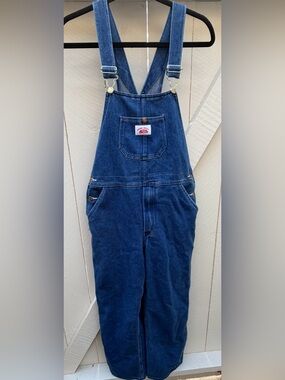 Round House kids Dark Blue Denim Overalls size 16